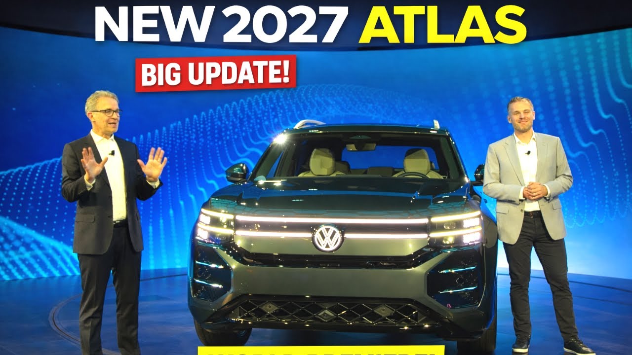 2027 Volkswagen Atlas World Premiere Bigger Tech Huge Interior Upgrade
