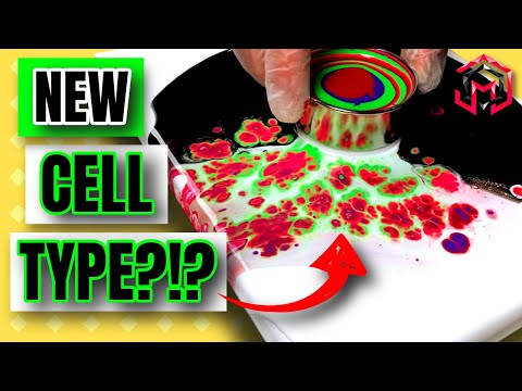 Open Cup Acrylic Pour with CELL ACTIVATOR ONLY | MUST SEE!!