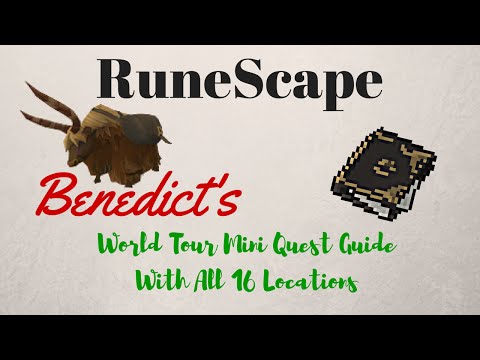 Benedict's World Tour Scrapbook All 16 locations, runescape walkthrough guide