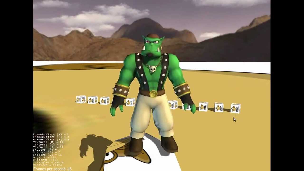 Animation example with jMonkeyEngine