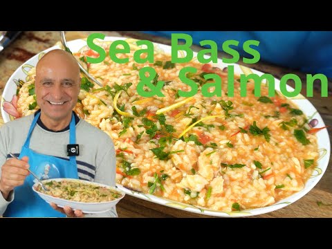 Sea Bass & Salmon Risotto Recipe | 10 minutes Recipe