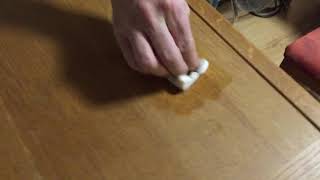 How to remove cup stains and black water ring marks from wooden table