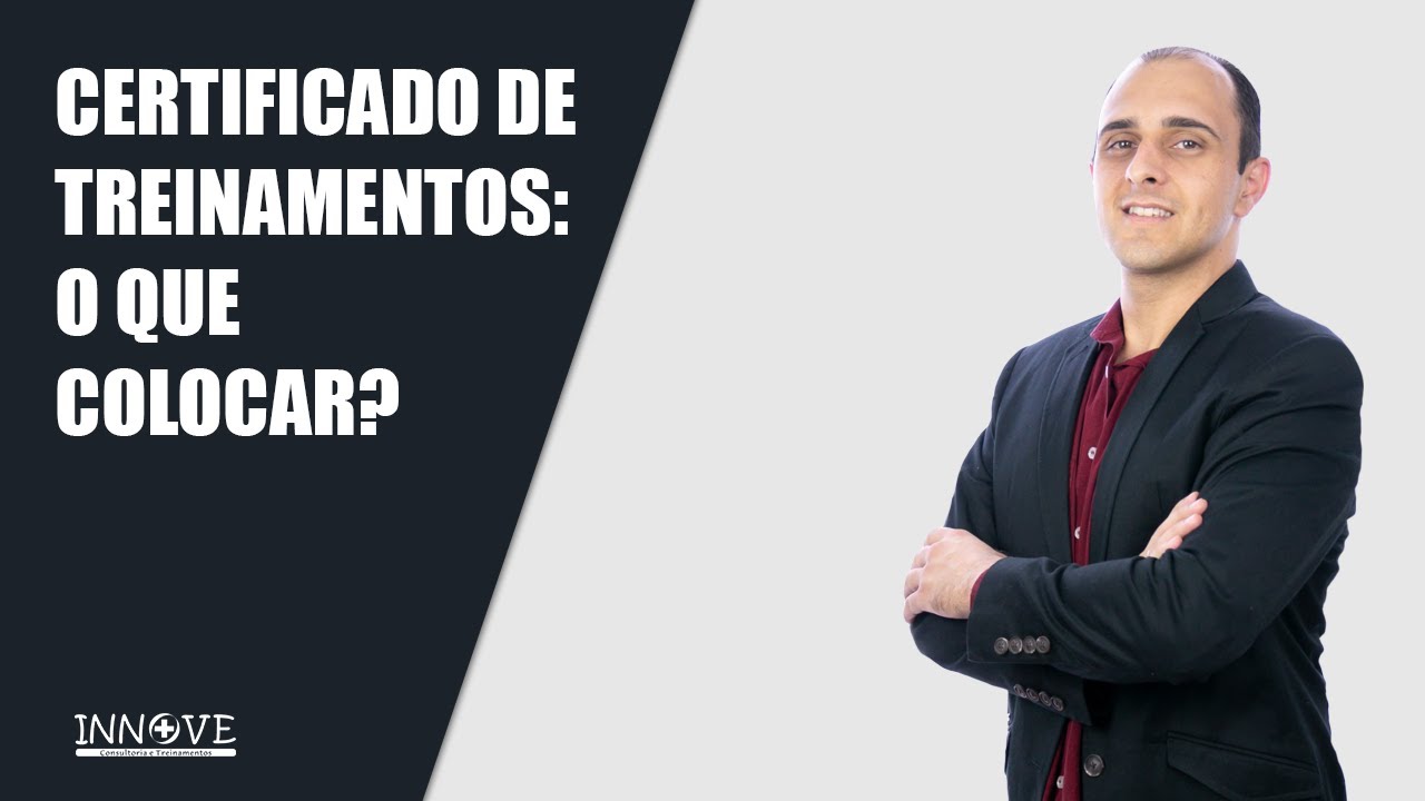 O que colocar em um certificado de treinamento ?