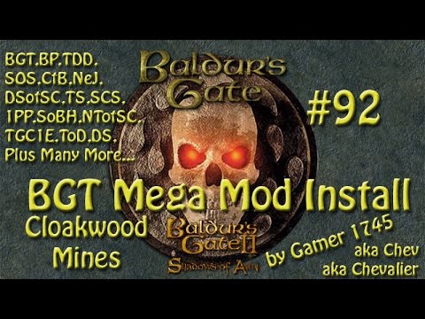 Let's Play Baldur's Gate Trilogy Mega Mod Part 92 - Cloakwood Mines