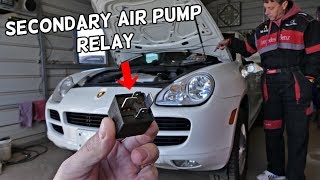 PORSCHE CAYENNE SECONDARY AIR PUMP CODE RELAY LOCATION REPLACEMENT