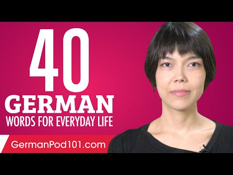40 German Words for Everyday Life - Basic Vocabulary #2
