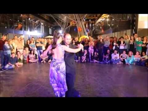  Nora Witanowsky  and  Juan Carlos Martinez  are  dancing  to  "  Tu Corazon  "  by  Orquesta Típica Misteriosa Buenos Aires