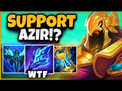 I CARRIED as Azir Support in Diamond 1?!?! (MVP) - Body Those Fools | League of Legends
