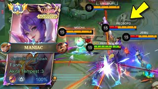 Download lagu MANIAC !! AGGRESSIVE HYPER CARRY SOLO RANK FANNY GAMEPLAY! -MLBB mp3