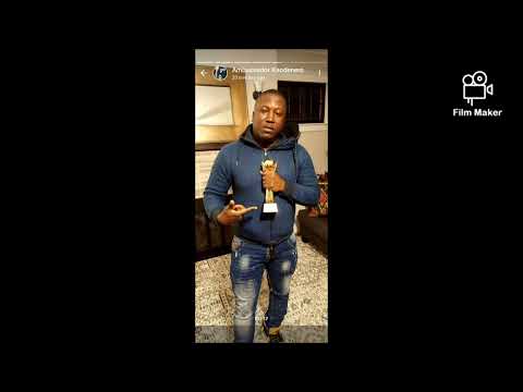 Kao Denero, finally received his Africa best hip hop award.