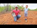 Kids Adventure Digging And Finding Bones