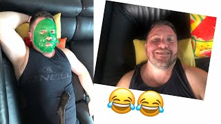 My girlfriend gives me a facial | My first facial