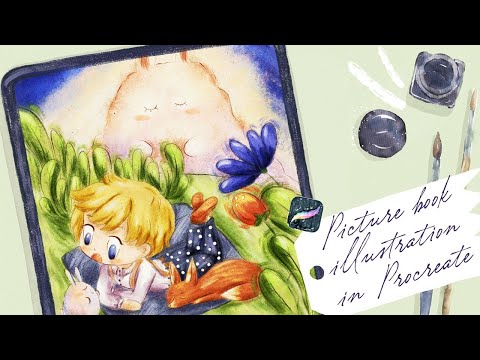 Pastel Picture Book Illustration in Procreate - Creating Cute Character - Skillshare class