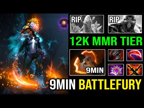 This HAPPEN When 12K MMR Phantom Assassin Get 9Min Battlefury with Insane Crit Rate DotA 2
