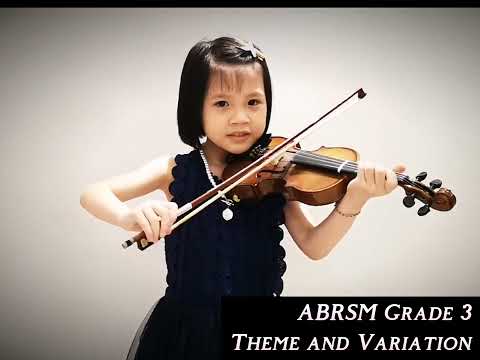 Olivia Ch'ng - Grade 3 Violin Exam Pieces Practice - A2 Theme and Variation