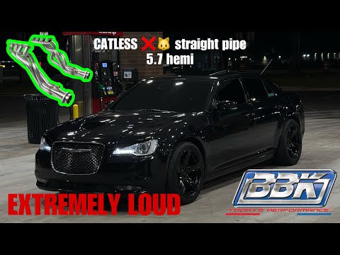 Installing BBK LONG TUBE HEADERS on my 2015 chrysler 300 Hemi **EXTREMELY LOUD** *TUTORIAL*
