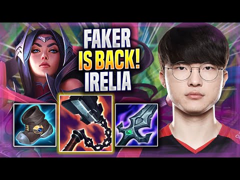 FAKER THE KING IRELIA IS BACK! - T1 Faker Plays Irelia MID vs Sylas! | Season 2022