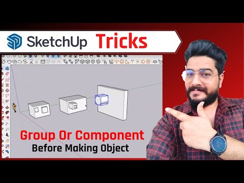 Make Group or Component before making an object in sketchup || Google Sketchup Tricks
