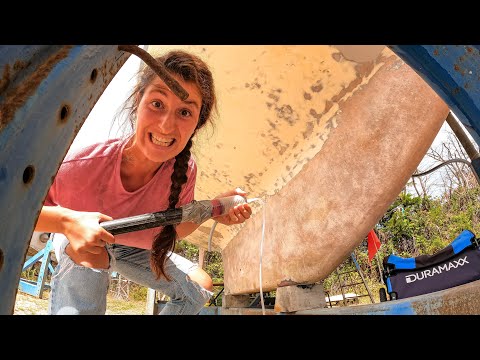 Some Alcohol & a Quick Blowy to Dry Her Out 😂 WILL IT WORK? | SAILING SEABIRD Ep. 35