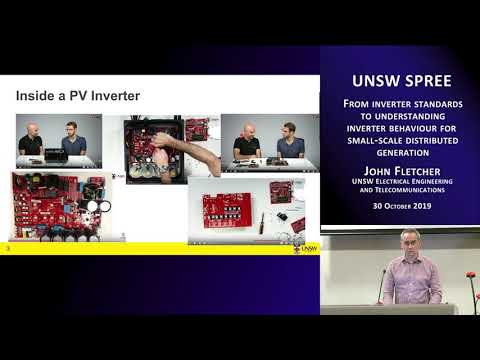 UNSW SPREE 201910-30 John Fletcher - From inverter standards to understanding inverter behaviour