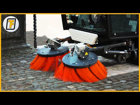 STREET SWEEPERS OPERATING at their BEST !! - Most Satisfying Street Sweeper & Road Cleaning Machines