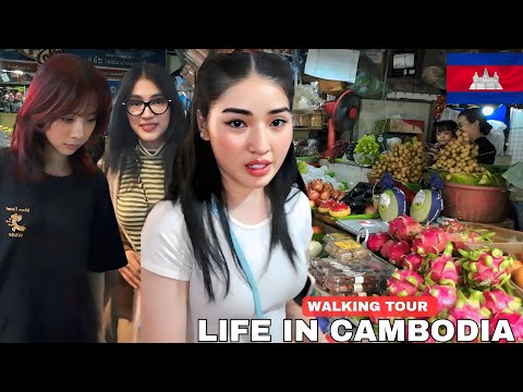 Inside The Most Popular Market in Phnom Penh Cambodia | Real Local Life & Street Food Scene 