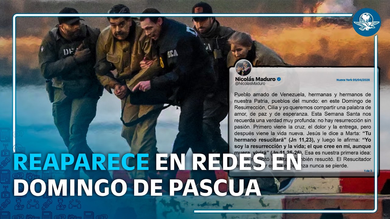 Maduro envía mensaje en domingo de Pascua y pide que “Dios bendiga a Venezuela”