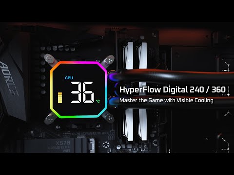 Система водяного охолодження Montech HyperFlow Digital 360 Black