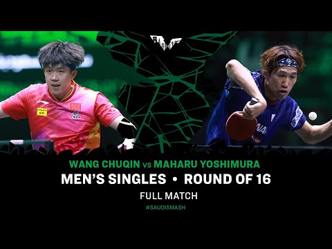 FULL MATCH | Wang Chuqin vs Maharu Yoshimura | MS R16 | #SaudiSmash 2024