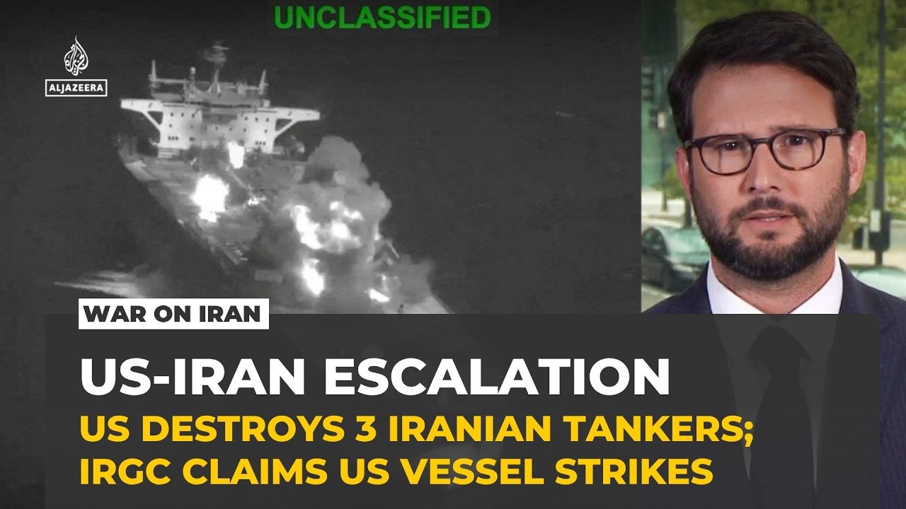Video: US strikes three Iranian oil tankers after IRGC missiles target warships