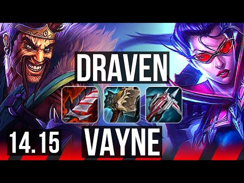 DRAVEN vs VAYNE (TOP) | 9 solo kills, 1500+ games | VN Master | 14.15