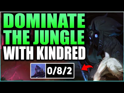 Making The Enemy Jungler do Less Damage Than Both Supports With Kindred Jungle!? - League Of Legends