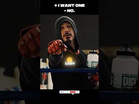 Tony Stark Meets Natasha Romanoff 🥊 #ironman #natasharomanoff #avengers