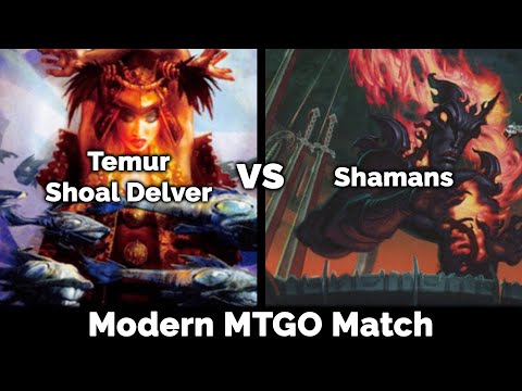 MTG Modern: Temur Shoal Delver vs Shamans - Magic: The Gathering gameplay on MTGO
