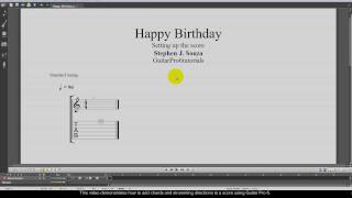 Video thumbnail for Guitar Pro 6 tutorial "Notating chords and strumming patterns" by Progressivemusician