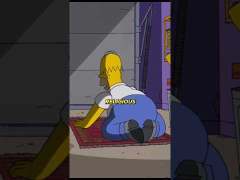 HOMER BECOMES MUSLIM #thesimpsons #simpsons #cartoonhub #shorts