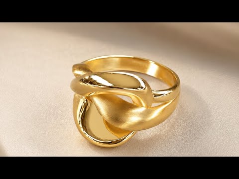 Кольцо Zere ZR110718 жёлтое золото 3.79гр 19р - ForteMarket