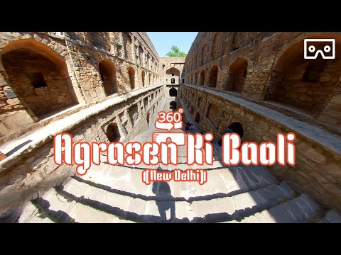 Agrasen ki Baoli New Delhi In 360 VR | Best 360 real video I  #360 #WalkGuru #delhi