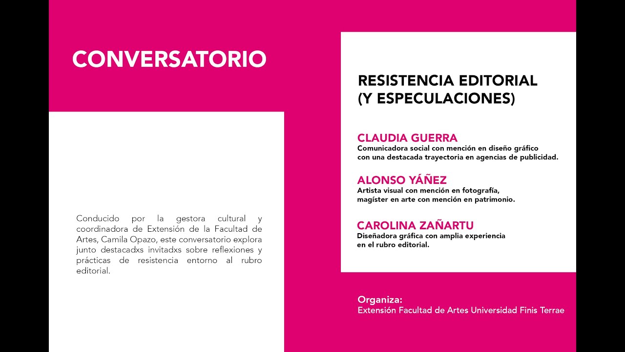 Conversatorio: Resistencia editorial (y especulaciones)