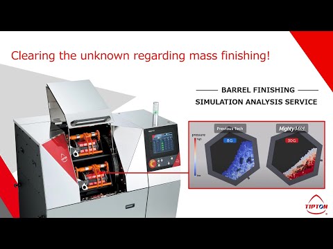 Mass finishing simulation as a service analysis