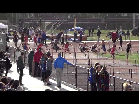FSB 110m Hurdles at Sunset Finals 5-7-15 - Los Alamitos Boys