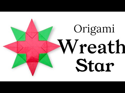How to make a paper Christmas Decoration - easy origami Star