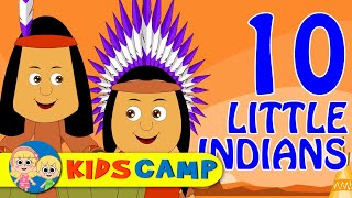 Ten Little Indians | Nursery Rhymes And Kids Songs by KidsCamp