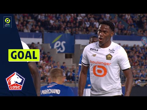 Goal Jonathan Christian DAVID (23' - LOSC) RC STRASBOURG ALSACE - LOSC LILLE (1-2) 21/22