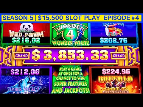 Wonder 4 Jackpots Slot Machine Buffalo Gold , Wild Panda Max Bet Bonuses | | Season-5 | EPISODE #4