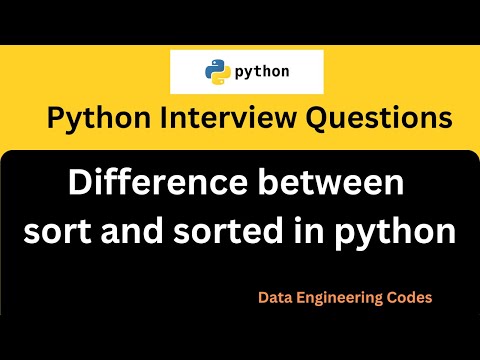Python Interview Question Difference Between Sort And Sorted