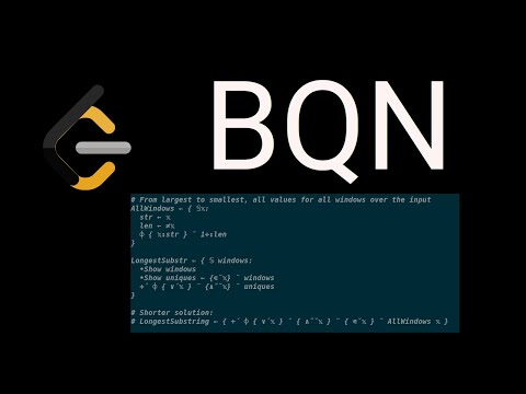 Leetcode Problem in BQN (The Best APL Dialect!)