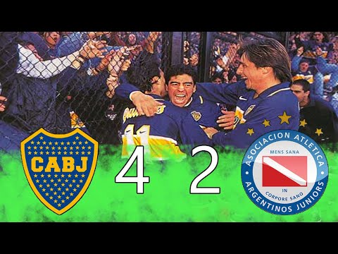 Boca 4 vs Argentinos Juniors 2 - Fecha 1º Torneo Apertura 1997 - Partido Completo