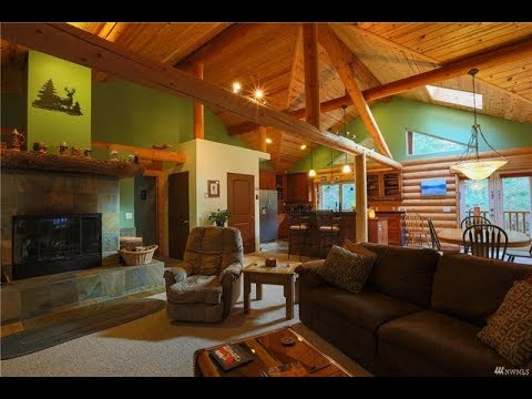 Custom Log Home Walk-through - Lilliwaup, WA