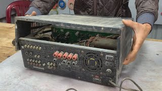 easy to understand , basic way to restore old amplifier , manual restoration of 750W amplifier